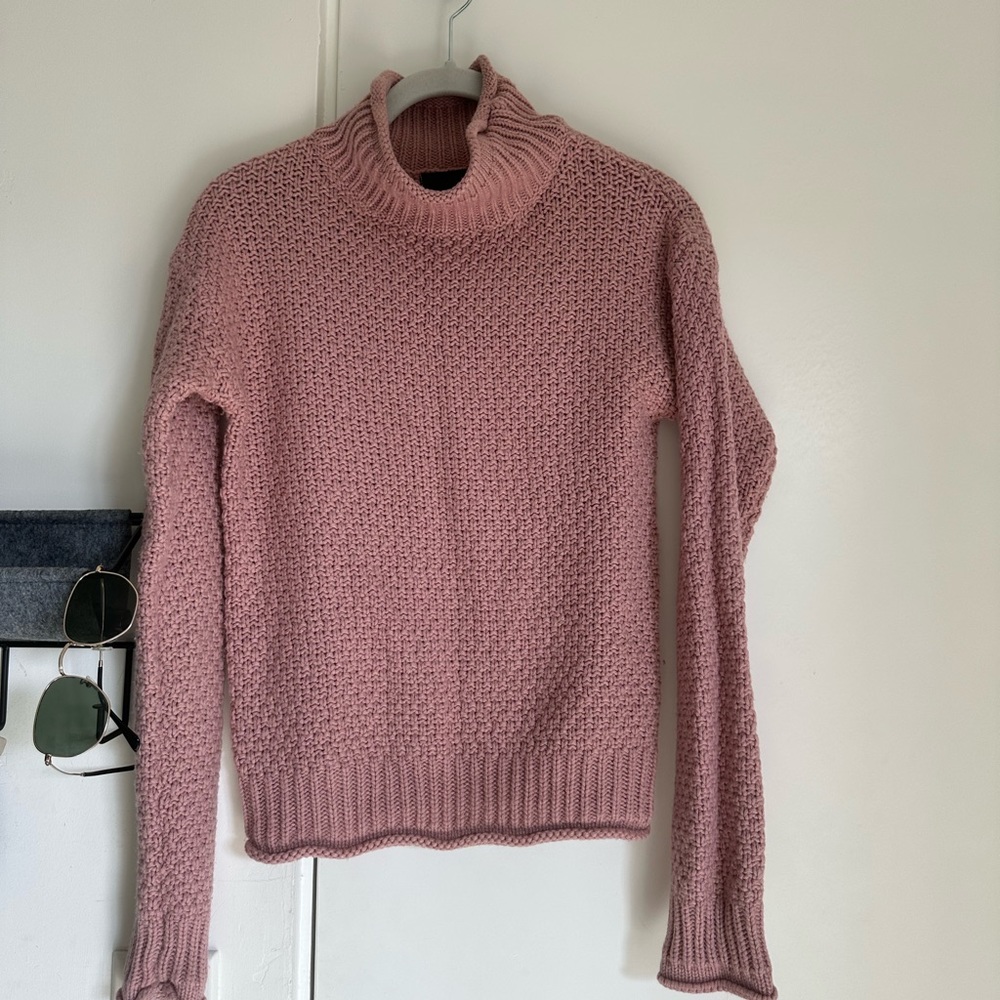Pink knit sweater